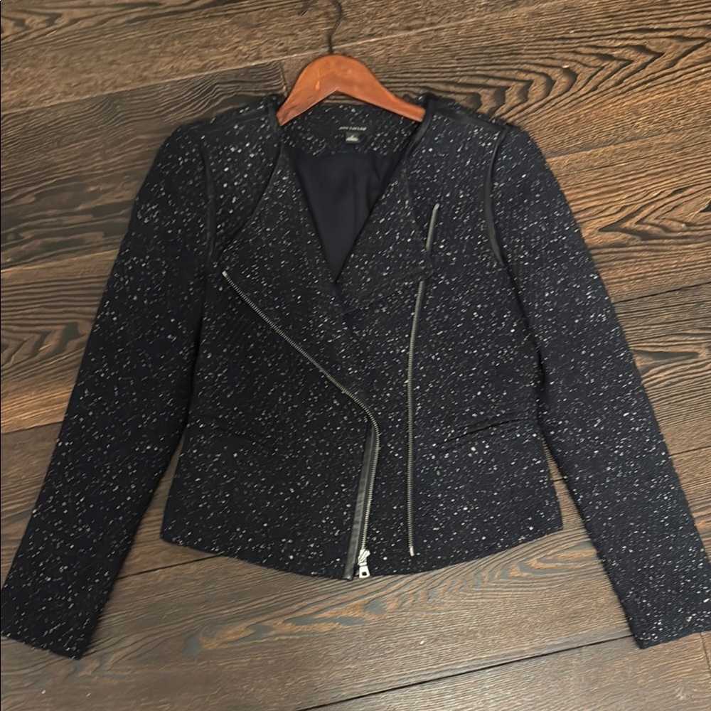 Elegant Navy Speckled Women's Jacket